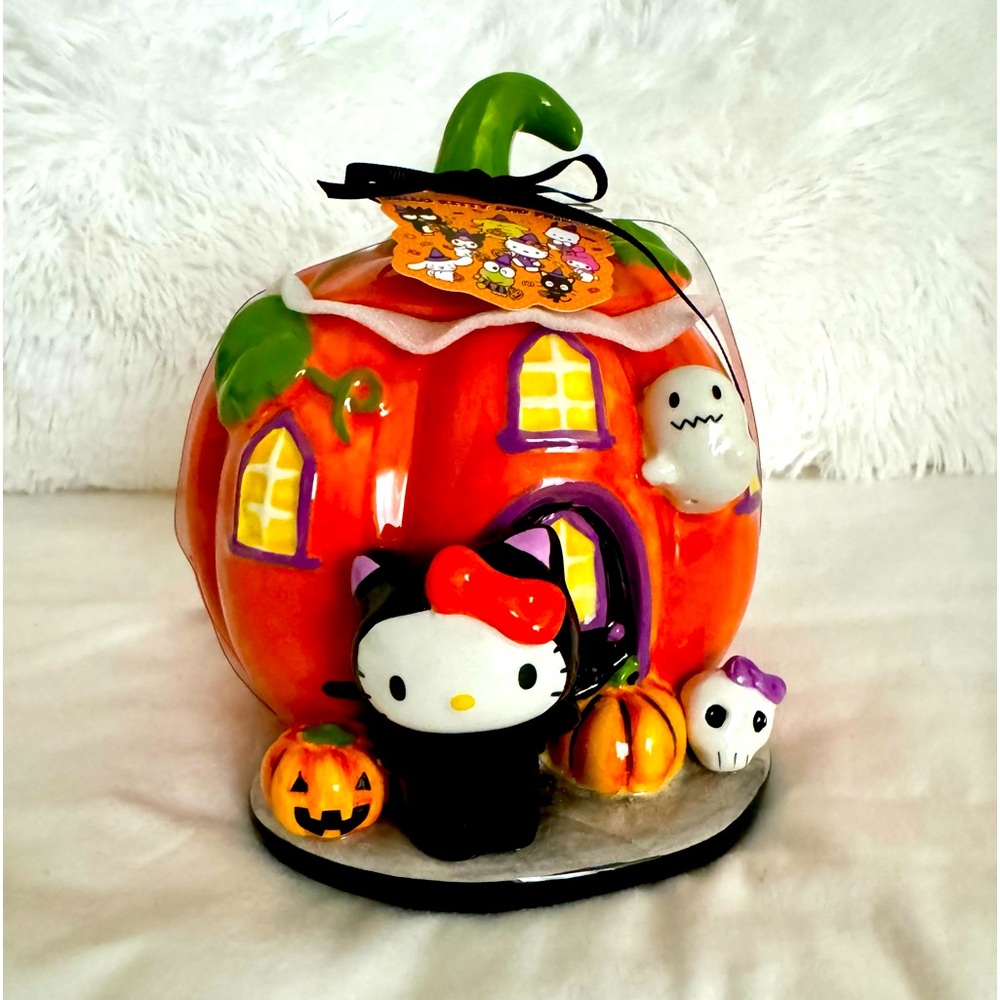 Hello Kitty Halloween Ghost Pumpkin Jar By Blue Sky